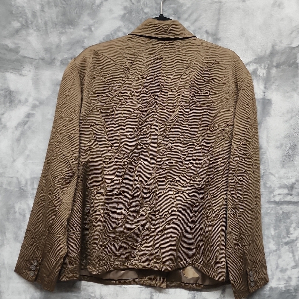 Coldwater Creek Brown Textured Suit Jacket sz 2X - Picture 5 of 8